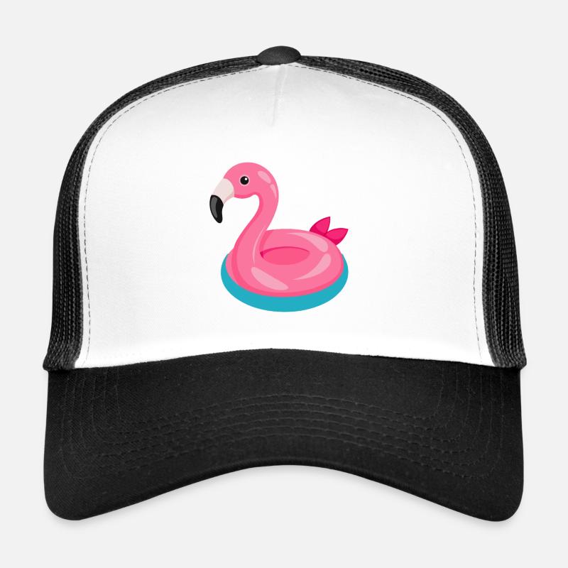 Flamingo Pool Float Trucker Cap