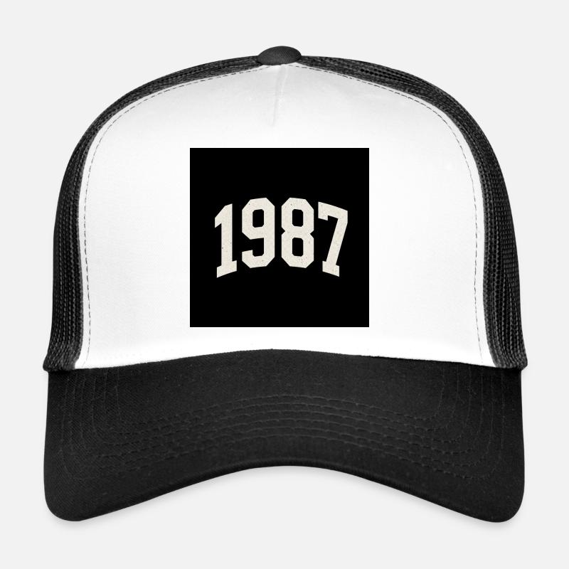 Vintage 1987 – Retro Minimal Design Trucker Cap