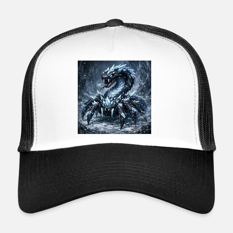 Kristalldrache im Eissturm Trucker Cap