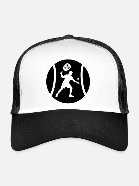 Padel - Casquette trucker - blanc/noir