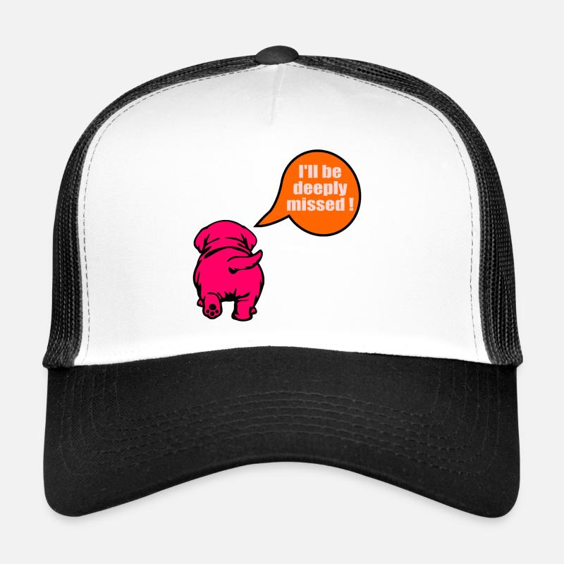 Chien d’adieu drôle Casquette trucker 