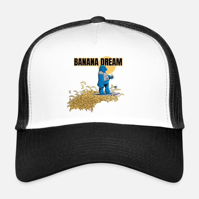 Banana Dream Surf - Trucker Cap - white/black