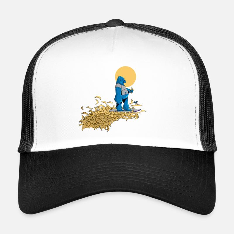 Banana Dream (without text) - Trucker Cap - white/black