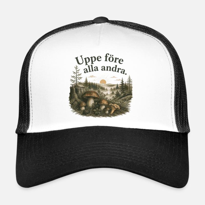 Cueilleur Matinal Champignons Style Suédois Casquette trucker 