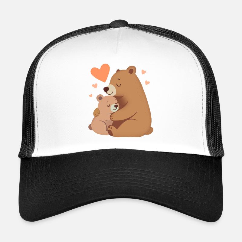 Maman Ours et Bébé Ours Casquette trucker 