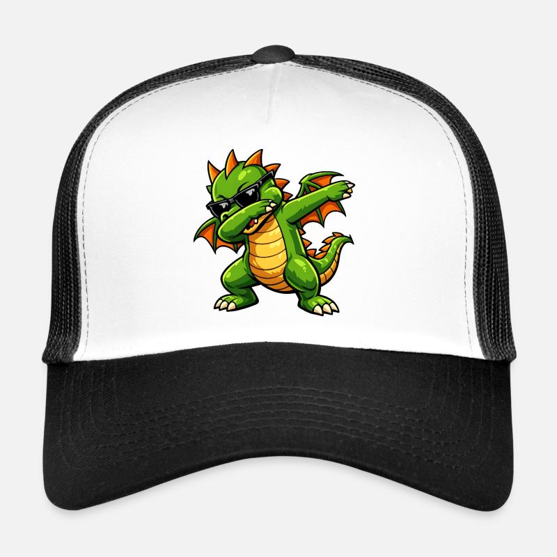 Cute Dabbing Dragon Trucker Cap