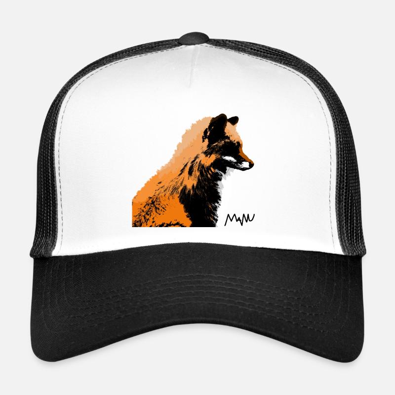 Fuchs - Trucker Cap - Weiß/Schwarz
