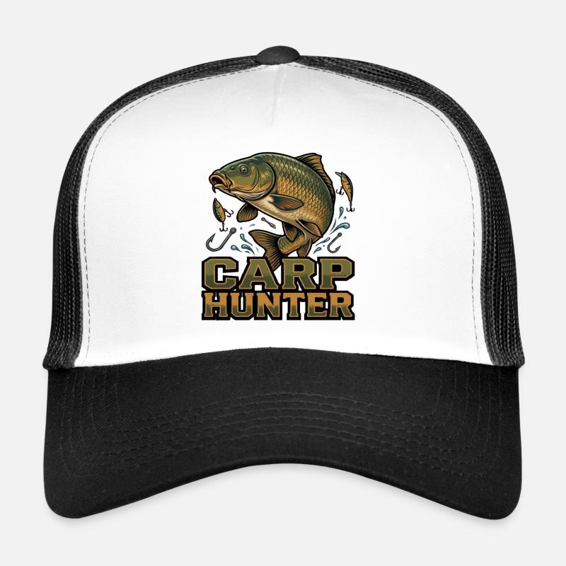 Karp Hunter – detailed fish hunting graphics Trucker Cap