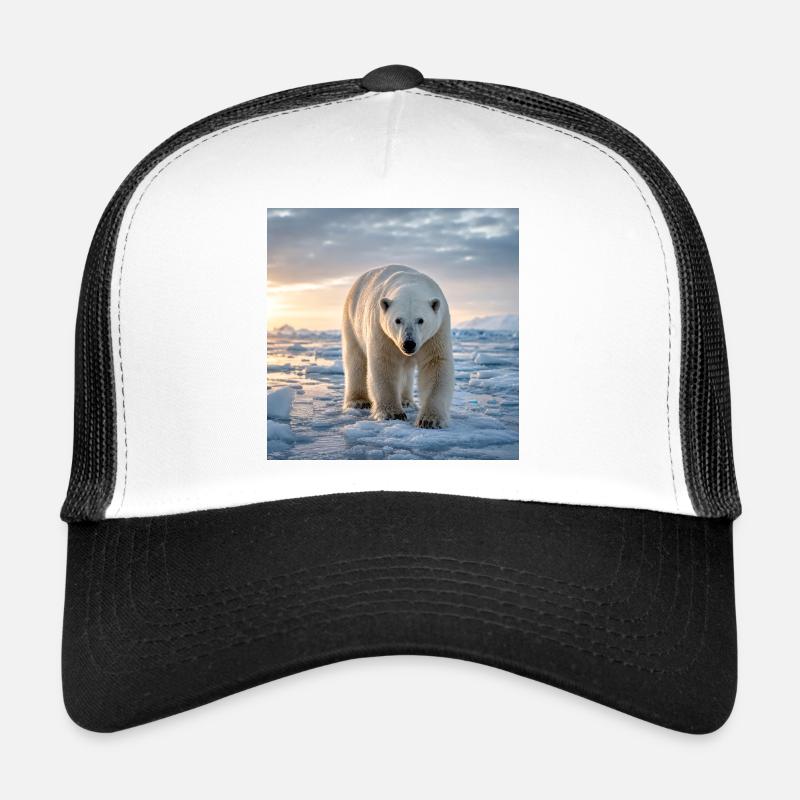 Arktisk isbjörn på is Trucker Cap