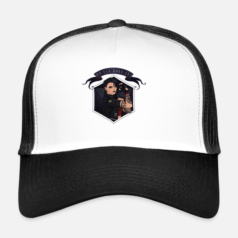 We can ROLL it! White - Trucker Cap - white/black