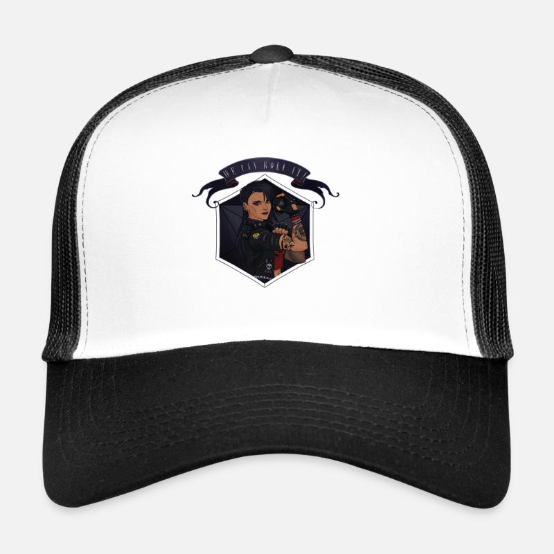 We can ROLL it ! Tanned - Casquette trucker  - blanc/noir