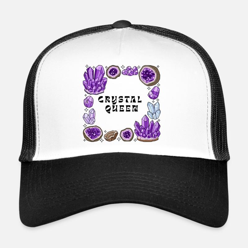 Amnetyst Kristallgeode Kreis Trucker Cap