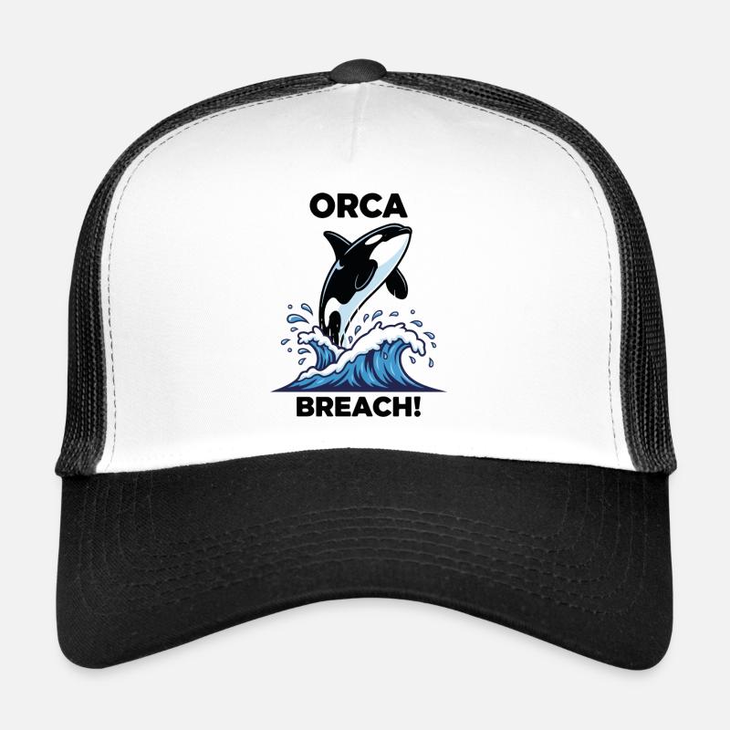Orque Épaulard Breach Mer Orca Casquette trucker 