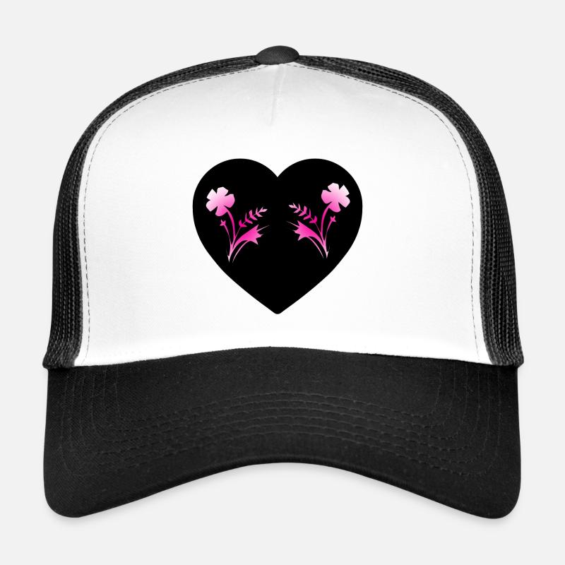 Fleur Casquette trucker 