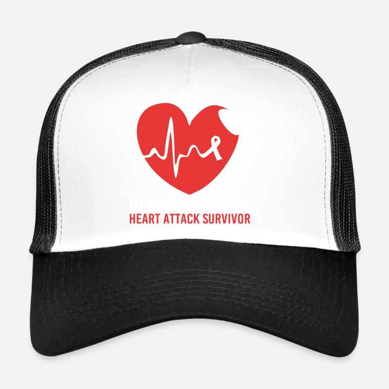 heart attack Trucker Cap