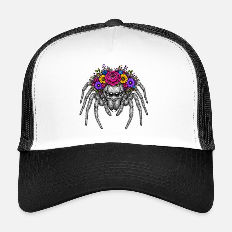 Blütenkranzspinne Illustration Trucker Cap