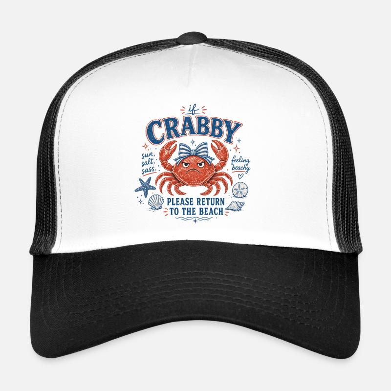 Krabbe - If Crabby – Please Return to the Beach Trucker Cap
