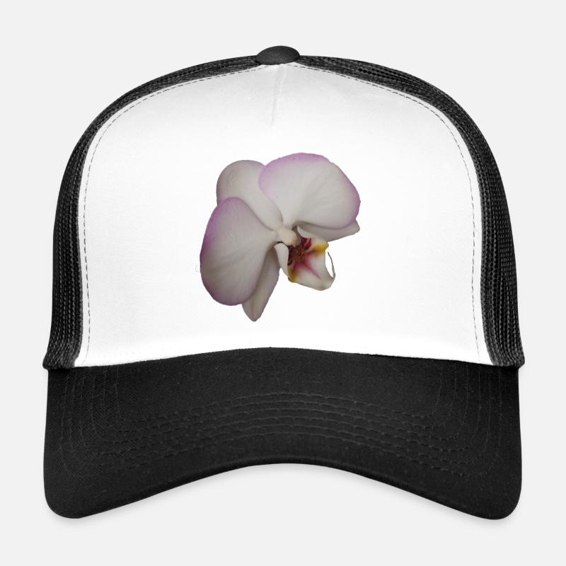 Elegant_Pale_Lavender_Phalaenopsis_Moth_Orchid - Trucker Cap - white/black