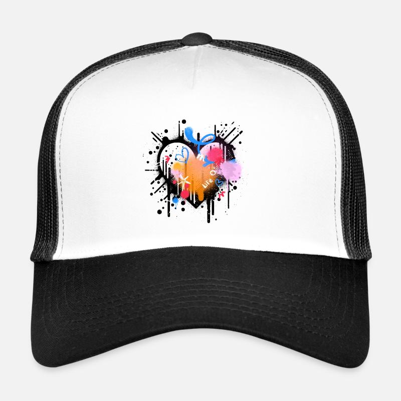 Graffiti Jeux de Couleur Désir de Vie Casquette trucker 
