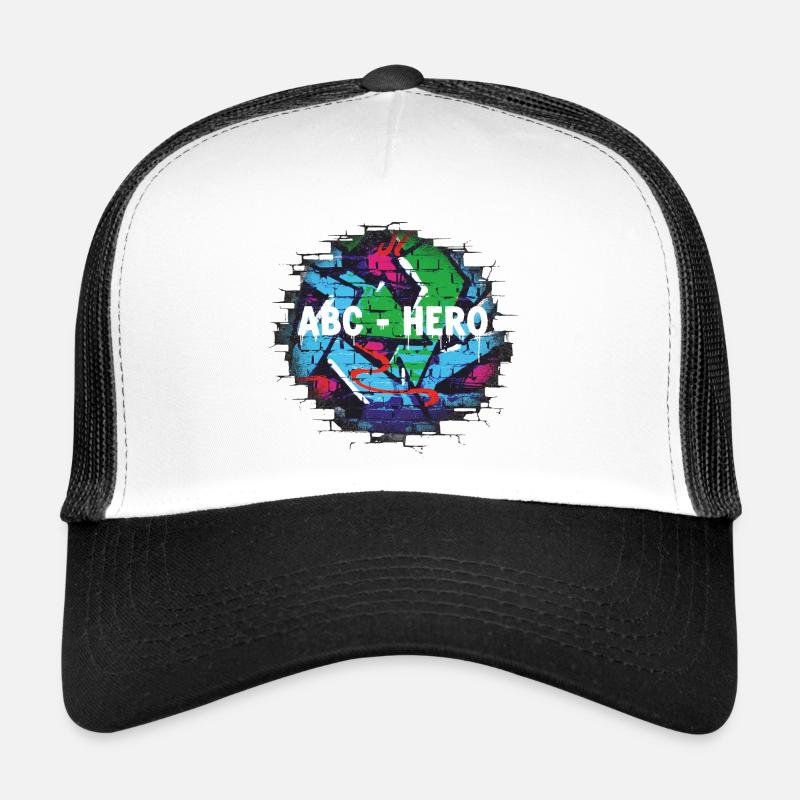 ABC HERO Graffiti Wall Design Casquette trucker 