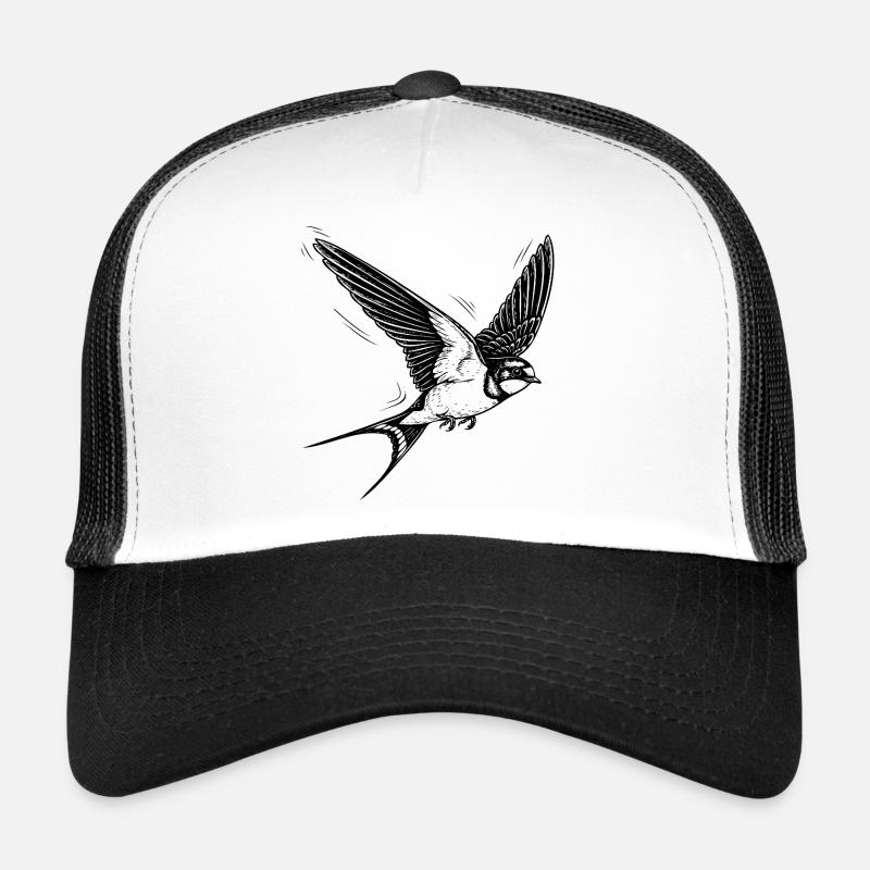 schlucken - Trucker Cap - Weiß/Schwarz