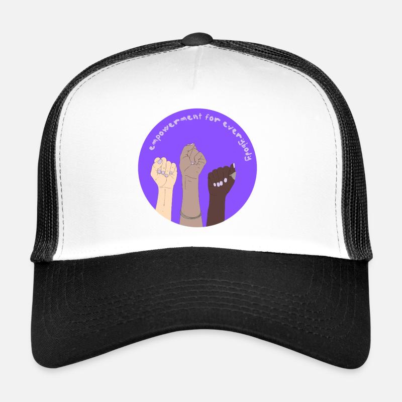 Autonomisation pour tous - Casquette trucker  - blanc/noir