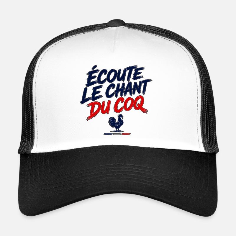 Cri de supporter français écoute le chant du coq Casquette trucker 