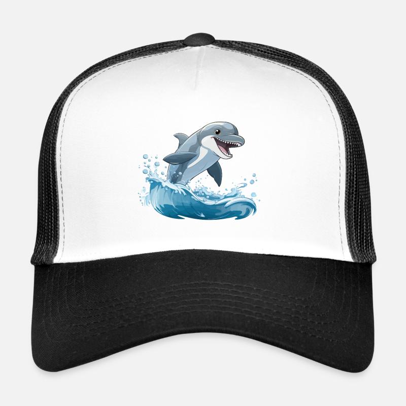 Saut de requin par-dessus les vagues Casquette trucker 