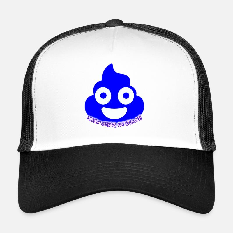 Éclat bleu des crottes Casquette trucker 