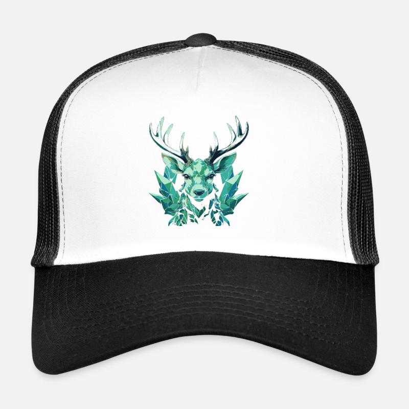 Cerf de cristal géométrique Casquette trucker 