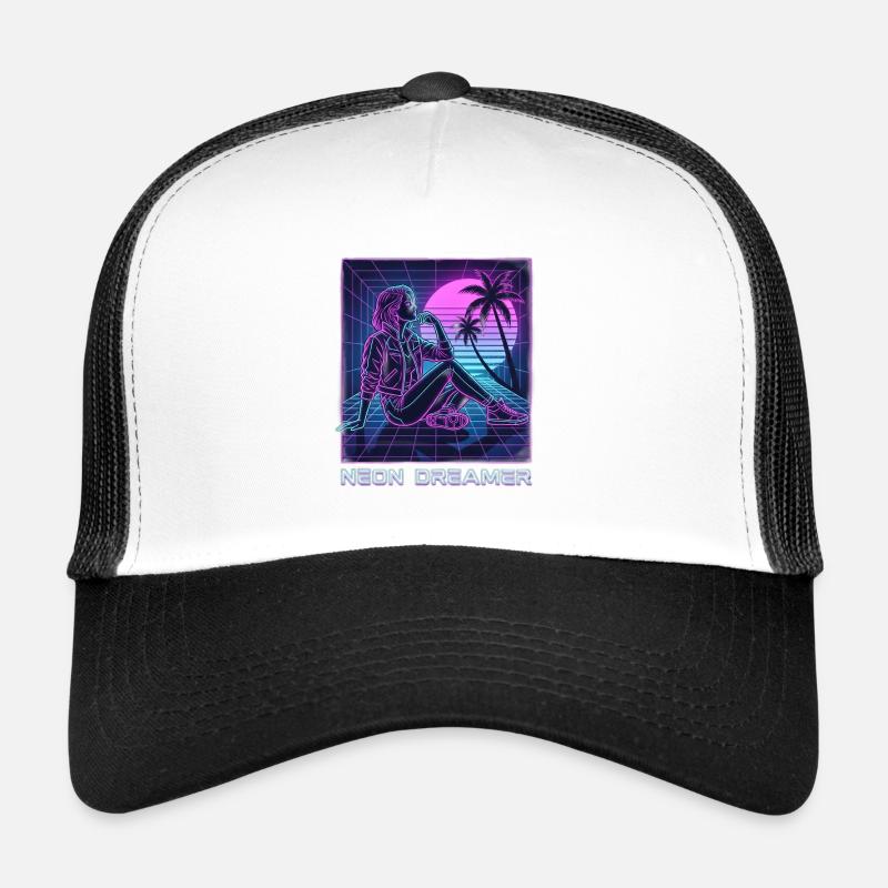 Neon-Träumer auf dem Raster Trucker Cap
