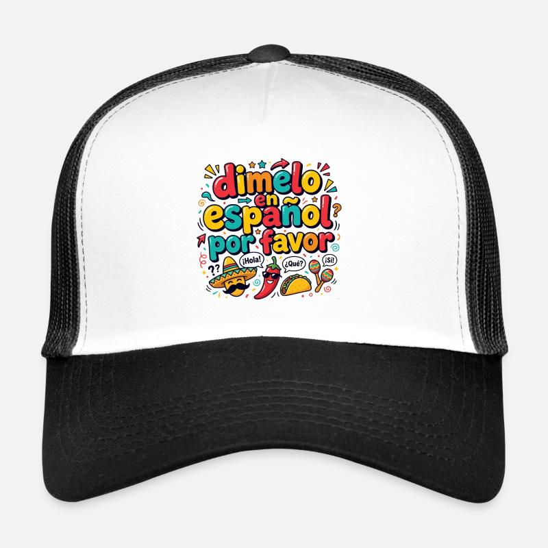 Espagnol Professeur d’espagnol Langue Casquette trucker 