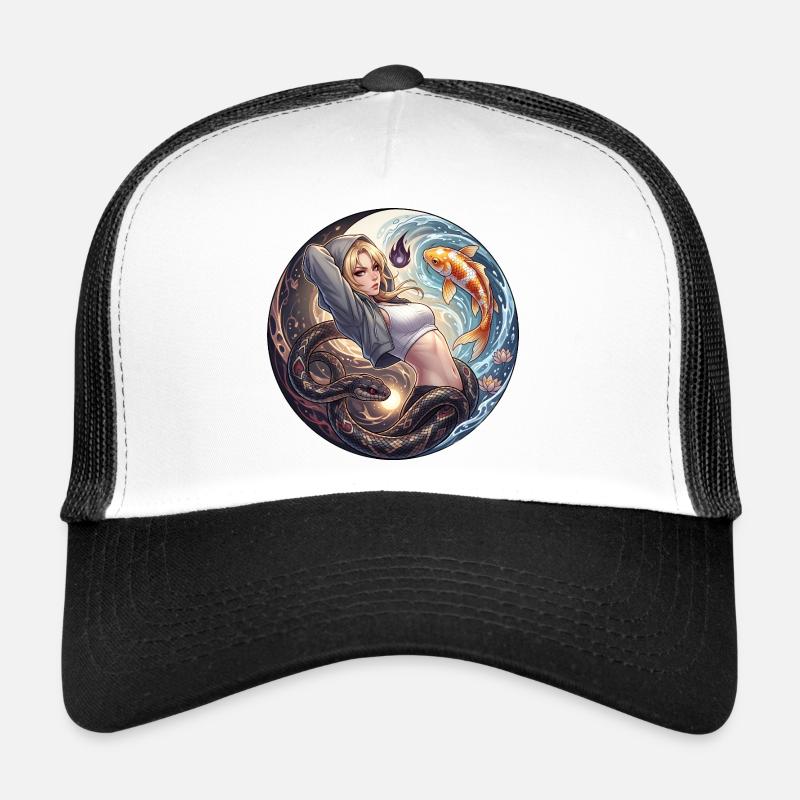 Verseau dans l’anneau du serpent Casquette trucker 