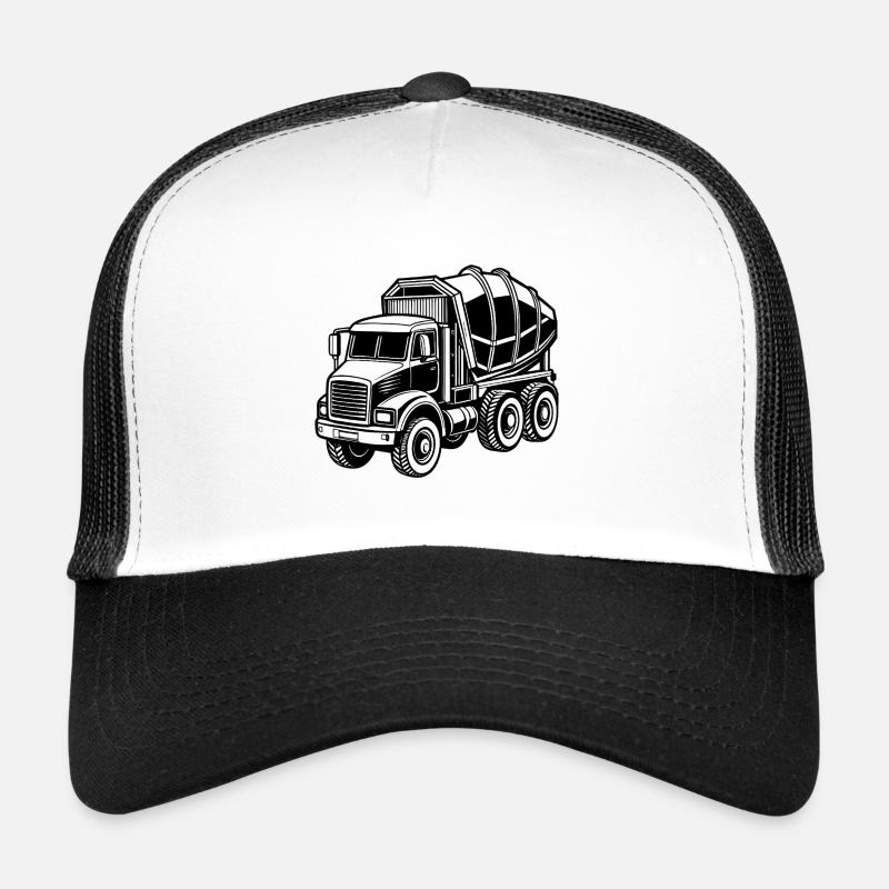 Camion à ciment lourd Casquette trucker 