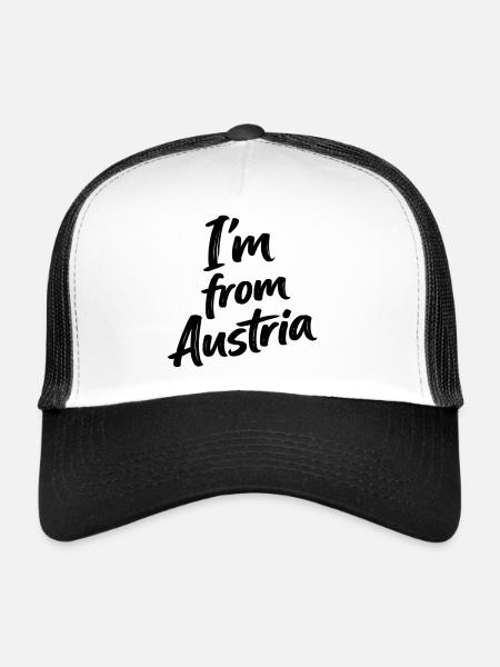 I am from Austria - Trucker Cap - Weiß/Schwarz