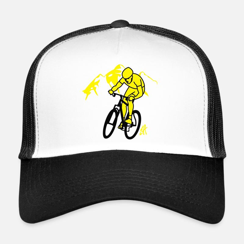 VTT - Casquette trucker  - blanc/noir