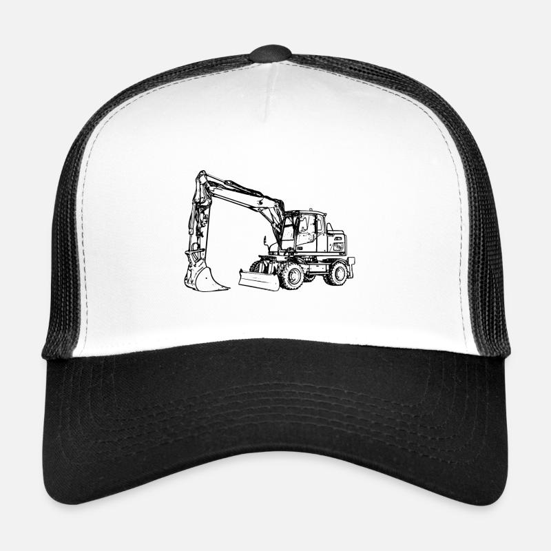 Bagger Radbagger Schaufelbagger schwarz Trucker Cap