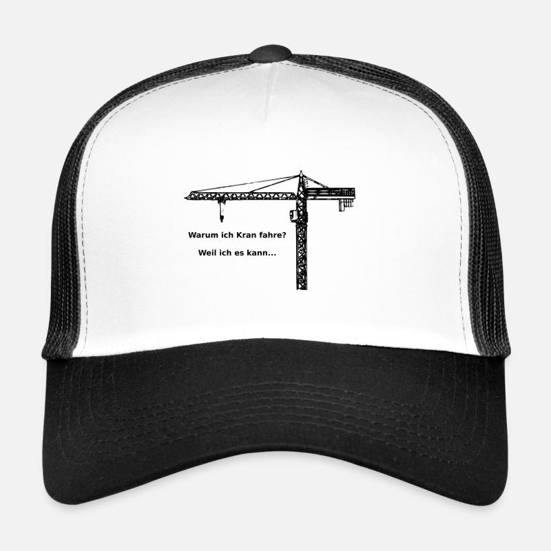 Kran TDK Turmdrehkran Oberdreher Spruch crane Trucker Cap