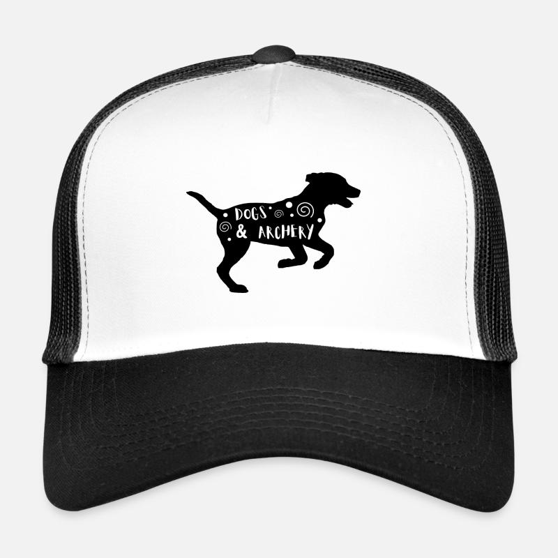 Hunde & Bogenschießen - Trucker Cap - Weiß/Schwarz