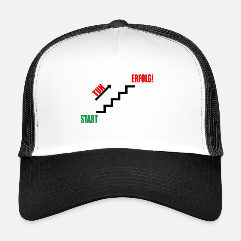 Treppe Erfolg durch Tun Trucker Cap