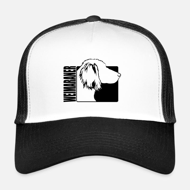 Weimaraner longhaar Profil Chiens Chien Wilsigns Casquette trucker 