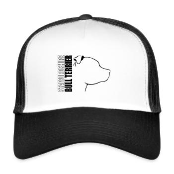 STAFFORDSHIRE BULL TERRIER PROFILE Wilsigns - Trucker Cap - white/black - Front