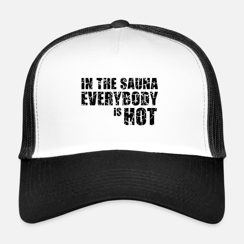 Hot Sauna Gift Sauna House Banja Spa Hamam Trucker Cap