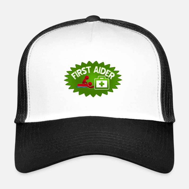 First Aid Aider Trucker Cap