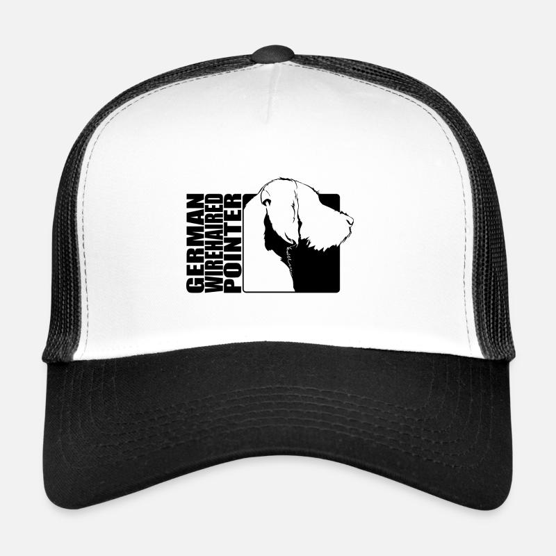 German Wirehaired Pointer Profil Jagdhund Wilsigns Trucker Cap