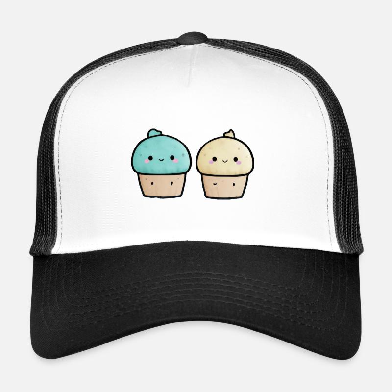 Zwei süße Kawaii-Cupcakes Trucker Cap