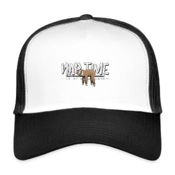 Nap Time is My Happy Hour Nap Sloth - Trucker Cap - white/black - Front