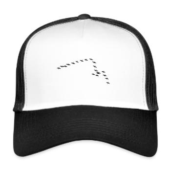 Flock of wild geese Ornithology - Trucker Cap - white/black - Front