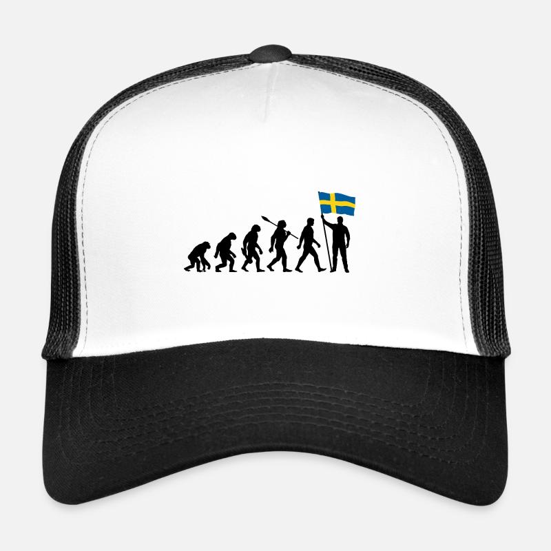 Sweden - Evolution - Flag - Nation Trucker Cap