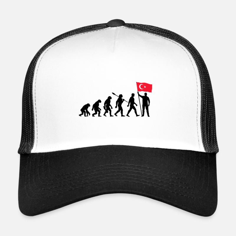 Turkey - Evolution - Flag - Nation Trucker Cap